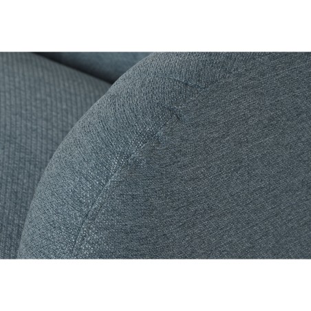 Divano DKD Home Decor Azzurro Nero Schiuma Legno Metallo Velluto Scand