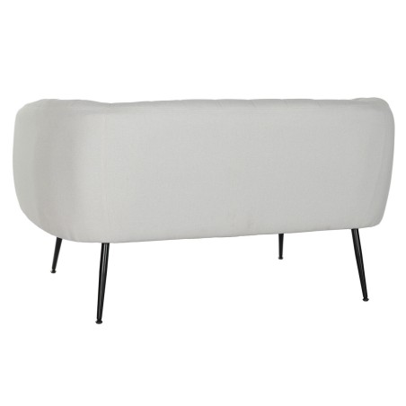 Sofa DKD Home Decor Schwarz Greige Schaum Holz Metall Samt Scandi 129