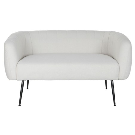 Sofa DKD Home Decor Schwarz Greige Schaum Holz Metall Samt Scandi 129