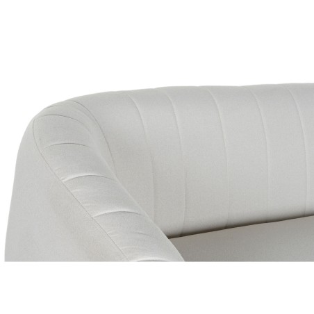 Sofá DKD Home Decor Negro Greige Espuma Madera Metal Terciopelo Scand