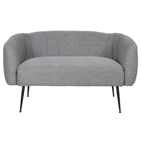 Divano DKD Home Decor Nero Grigio Schiuma Legno Metallo Velluto Scandi
