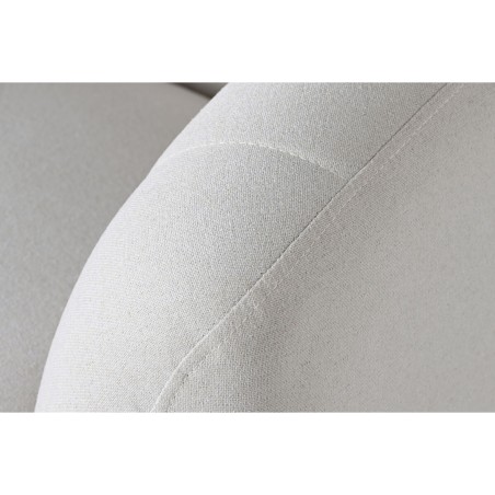 Leunstoel DKD Home Decor Zwart Beige Gouden Schuim Hout Metaal 81 x 75