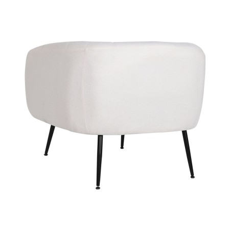 Fauteuil DKD Home Decor Noir Beige Doré Mousse Bois Métal 81 x 75 x