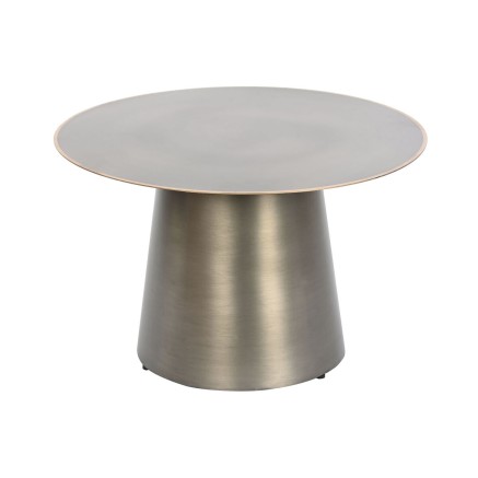 Table d'appoint DKD Home Decor Doré Gris foncé Métal 60 x 60 x 37 c