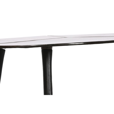 Bijzettafel DKD Home Decor Zwart Gouden Aluminium Blik 78 x 45 x 40 cm