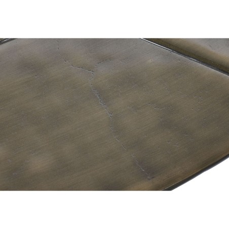 Bijzettafel DKD Home Decor Zwart Gouden Aluminium Blik 78 x 45 x 40 cm