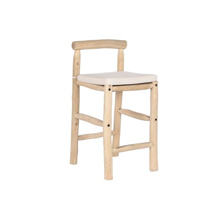Kruk DKD Home Decor Natuurlijk Teakboom 50 x 50 x 102 cm
