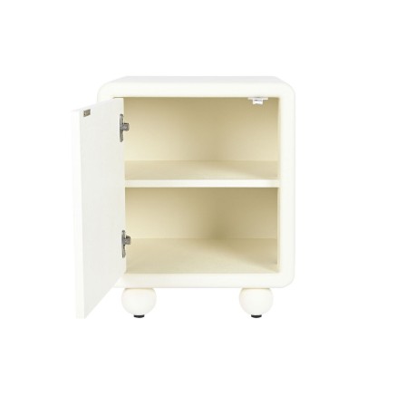 Mesita de Noche DKD Home Decor Blanco Madera MDF 45 x 40 x 55 cm 2