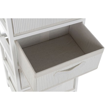 Cajonera DKD Home Decor Blanco Bambú Madera de Paulonia 42 x 32 x 98