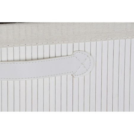 Cassettiera DKD Home Decor Bianco Bambù Legno di paulownia 42 x 32 x
