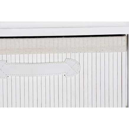 Cajonera DKD Home Decor Blanco Bambú Madera de Paulonia 42 x 32 x 63 2