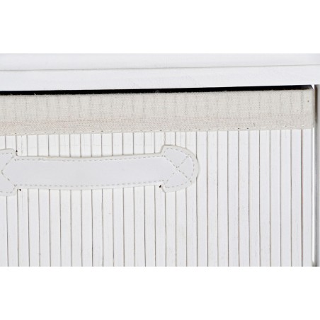 Cajonera DKD Home Decor Blanco Bambú Madera de Paulonia 42 x 32 x 63