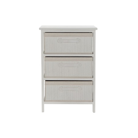 Cajonera DKD Home Decor Blanco Bambú Madera de Paulonia 42 x 32 x 63