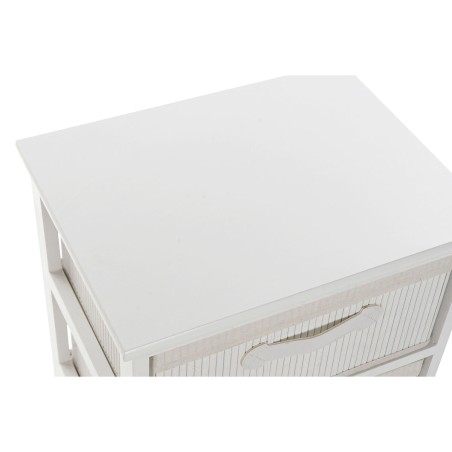 Caisson à Tiroirs DKD Home Decor Blanc Bambou Bois de paulownia 42 x