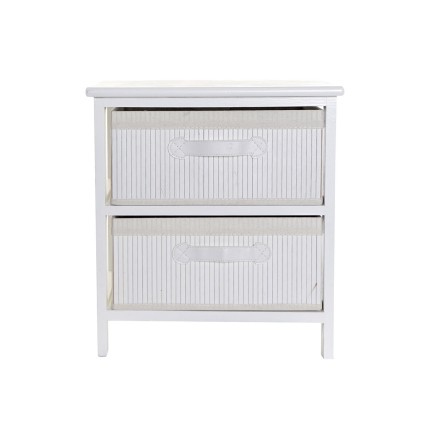 Cajonera DKD Home Decor Blanco Bambú Madera de Paulonia 42 x 32 x 45 2