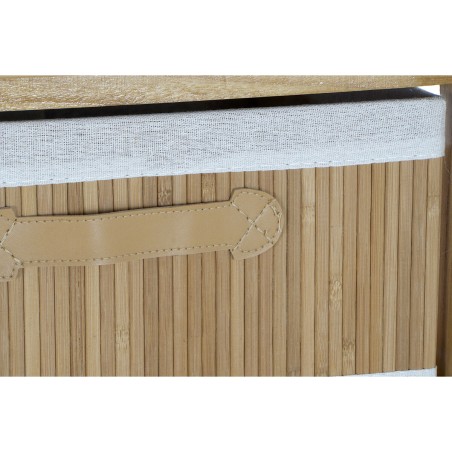 Caisson à Tiroirs DKD Home Decor Naturel Bambou Bois de paulownia 42