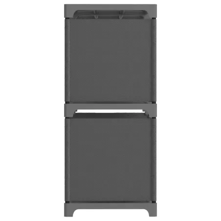 Étagère d'affichage 5 cubes Gris 103x30x72,5 cm Tissu