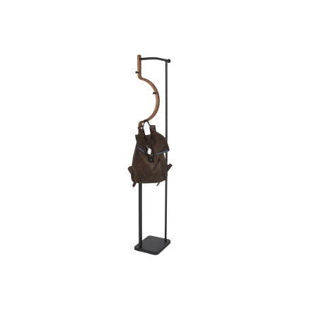 Attaccapanni da Terra Home ESPRIT Marrone Nero Legno Metallo 20 x 20 x 2