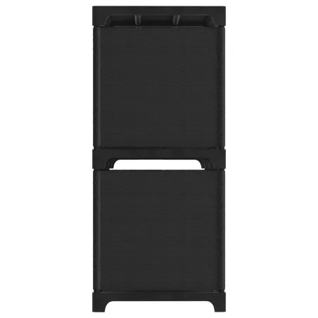 Étagère d'affichage 6 cubes Noir 103x30x72,5 cm Tissu