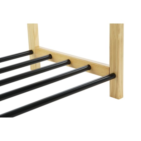 Schoenenrek Home ESPRIT Zwart Natuurlijk 80 x 31 x 32 cm