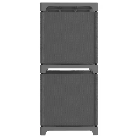 Étagère d'affichage 6 cubes Gris 103x30x72,5 cm Tissu