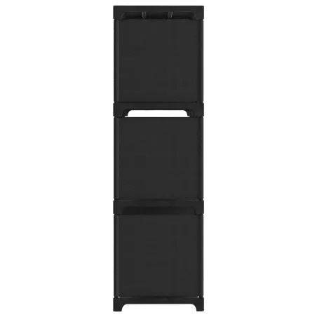 Étagère d'affichage 9 cubes Noir 103x30x107,5 cm Tissu