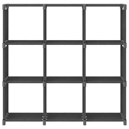 Étagère d'affichage 9 cubes Gris 103x30x107,5 cm Tissu 2