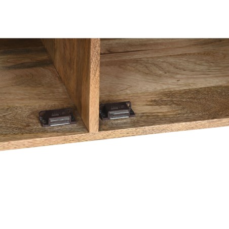 Dientafel Home ESPRIT Wit Gouden Natuurlijk Hout 145 x 45 x 80 cm