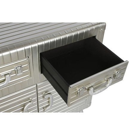 Anrichte Home ESPRIT Silberfarben Metall Holz MDF 80 x 39 x 82 cm