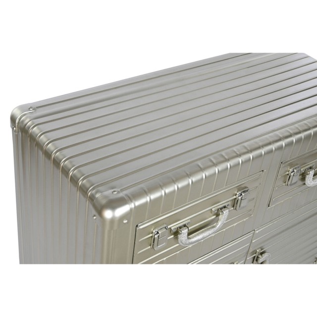 Credenza Home ESPRIT Argentato Metallo Legno MDF 80 x 39 x 82 cm