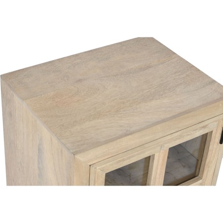 Nachtkastje Home ESPRIT Natuurlijk Kristal Mangohout 45 x 35 x 57 cm