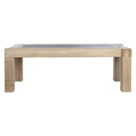 Dining Table Home ESPRIT Natural Fir MDF Wood 220 x 90 x 76 cm 2