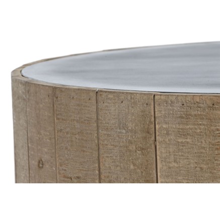 Centre Table Home ESPRIT Fir MDF Wood 90 x 90 x 30 cm 2