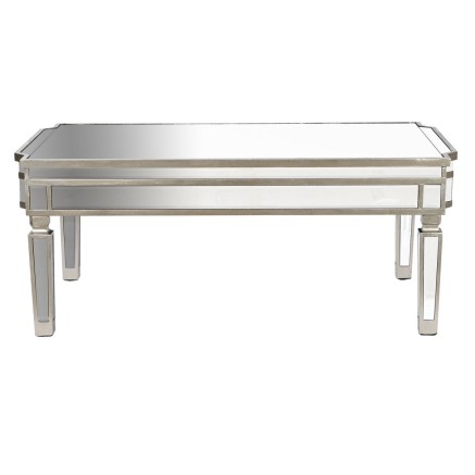 Mesa de Centro Home ESPRIT Espejo Madera MDF 108 x 61 x 44 cm 2