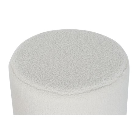 Voetensteun DKD Home Decor Wit Zwart Polyester Hout MDF Scandi 60 x 60