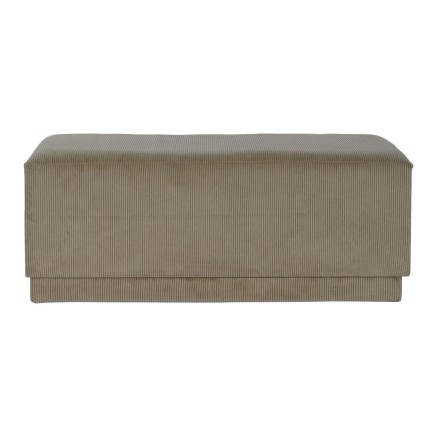 Banqueta DKD Home Decor Marrón Poliéster Madera MDF 100 x 40 x 40 cm 2