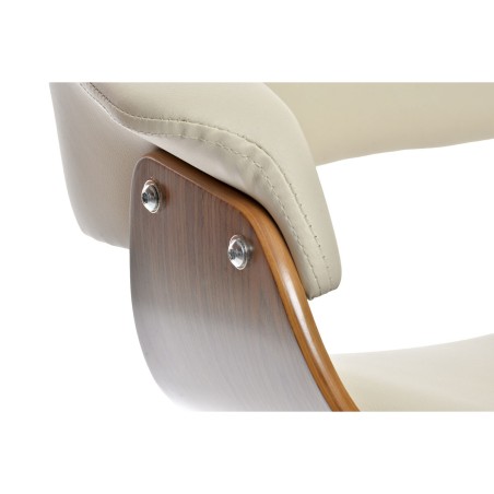 Sedia da Sala da Pranzo DKD Home Decor Marrone Crema 61 x 46 x 78 cm