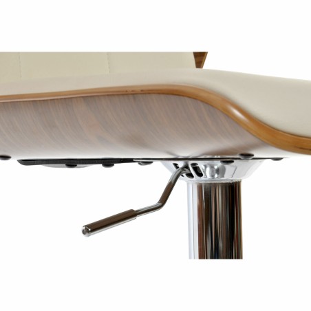 Tabouret DKD Home Decor Marron Crème Argenté 50 x 52 x 121 cm
