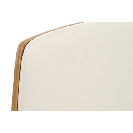 Stoel DKD Home Decor Bruin Crème Zilverkleurig 52 x 58,5 x 98 cm