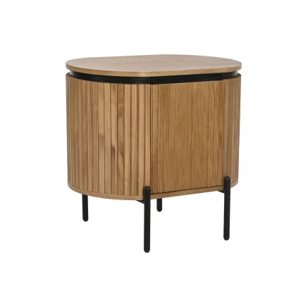 Nachtkastje Home ESPRIT Natuurlijk Metaal Paulownia hout 60 x 43 x 57