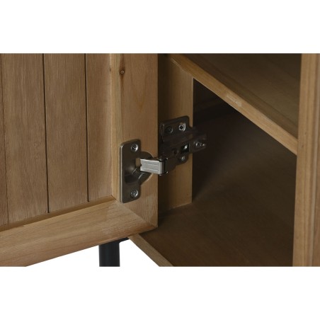 Table de Nuit Home ESPRIT Naturel Métal Bois de paulownia 60 x 43 x 5