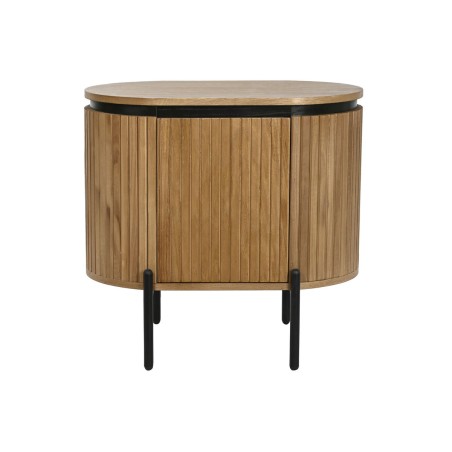 Nachtkastje Home ESPRIT Natuurlijk Metaal Paulownia hout 60 x 43 x 57