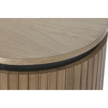 Table de Nuit Home ESPRIT Naturel Métal Bois de paulownia 60 x 43 x 5
