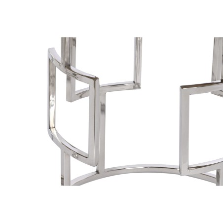 Set of 3 tables Home ESPRIT Brown Silver Natural Steel Mango wood 49,5