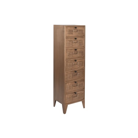 Ladenkast Home ESPRIT Gouden Metaal Loft 40 x 34 x 139 cm
