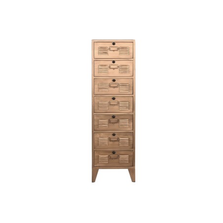 Ladenkast Home ESPRIT Gouden Metaal Loft 40 x 34 x 139 cm