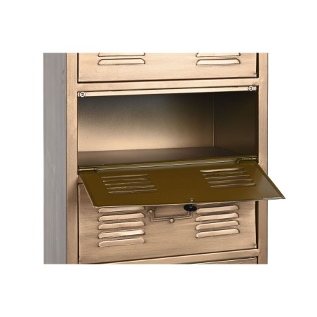 Ladenkast Home ESPRIT Gouden Metaal Loft 40 x 34 x 139 cm