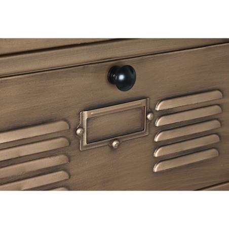 Ladenkast Home ESPRIT Gouden Metaal Loft 40 x 34 x 139 cm