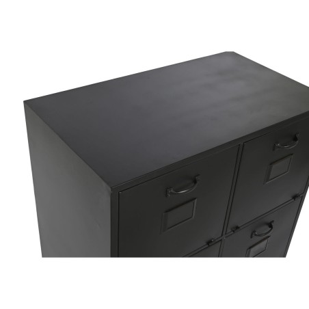 Ladenkast Home ESPRIT Zwart Metaal Loft 75 x 45 x 80 cm
