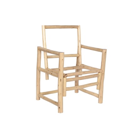 Armstoel Home ESPRIT Wit Beige Natuurlijk Katoen 61 x 50 x 90 cm 2